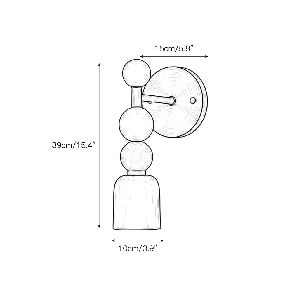 Dovergrove Alabaster Indoor Wall Light