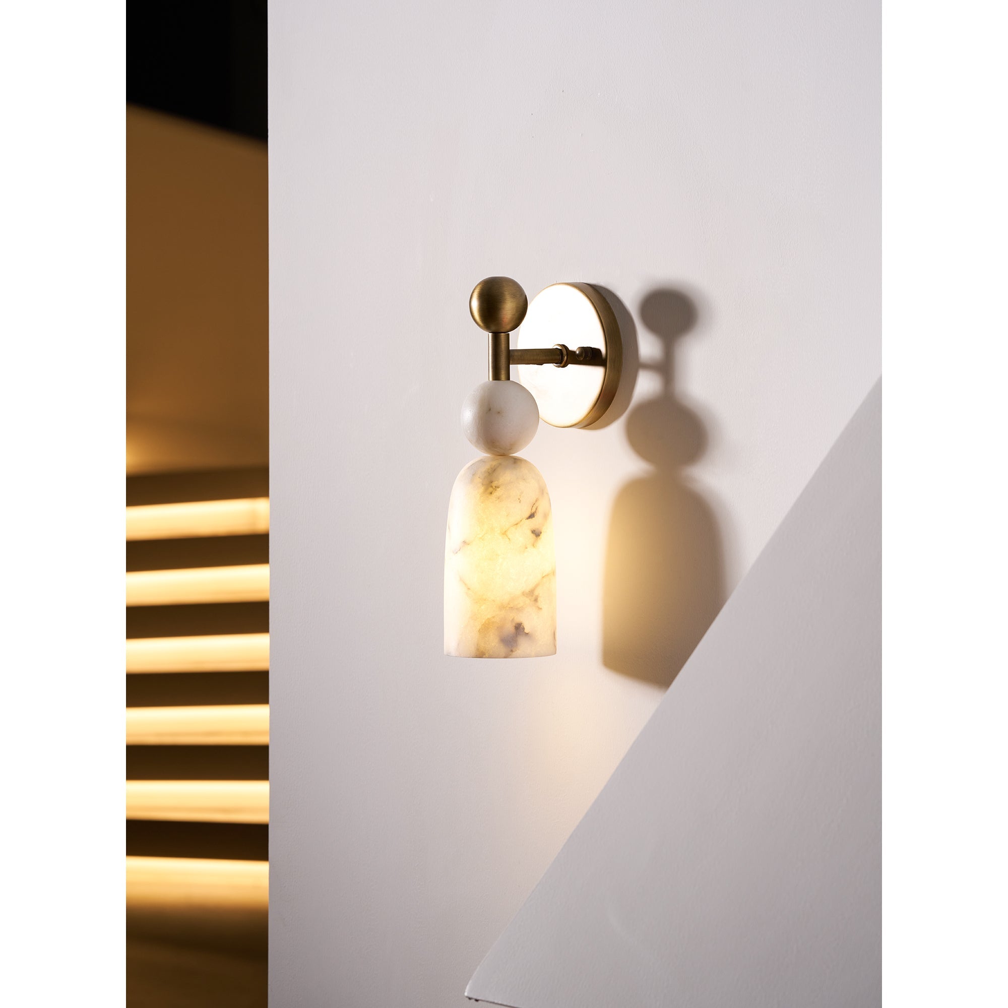 Dovergrove Alabaster Indoor Wall Light