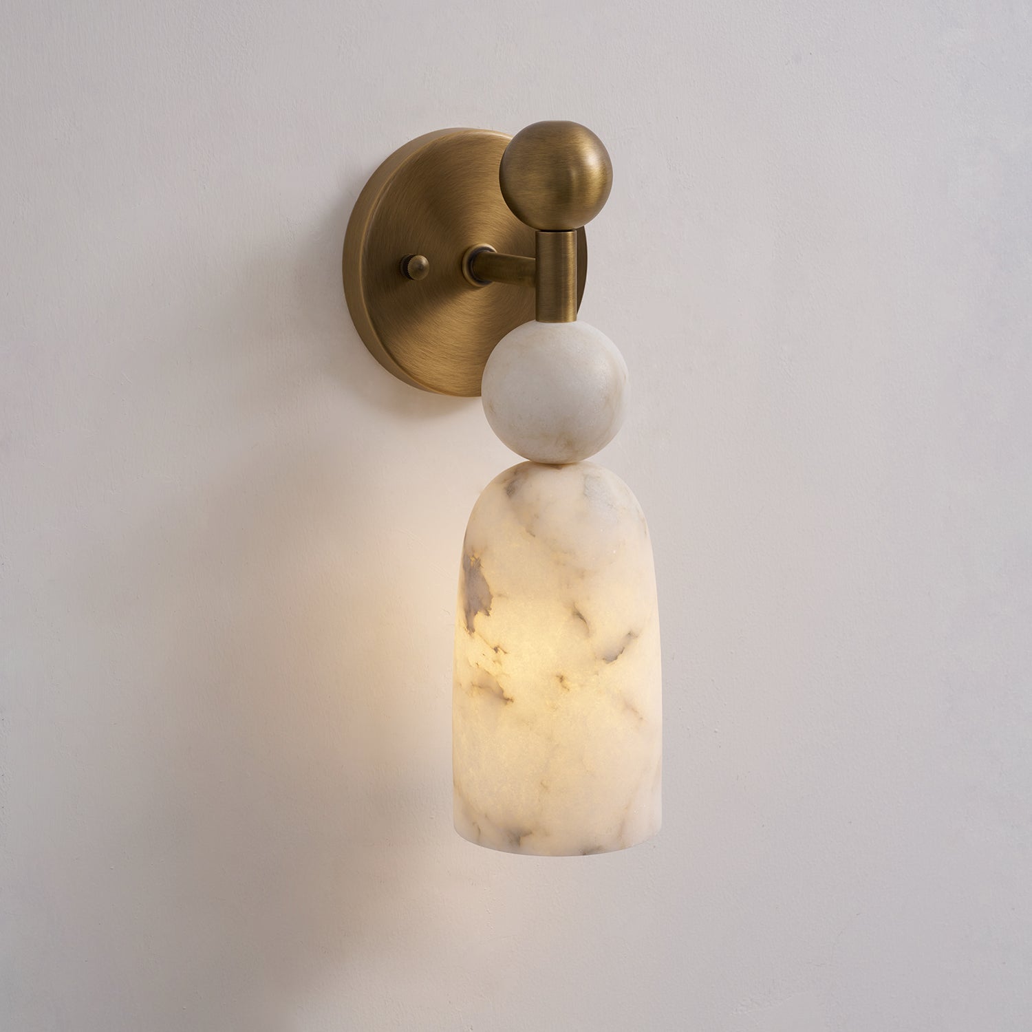 Dovergrove Alabaster Indoor Wall Light