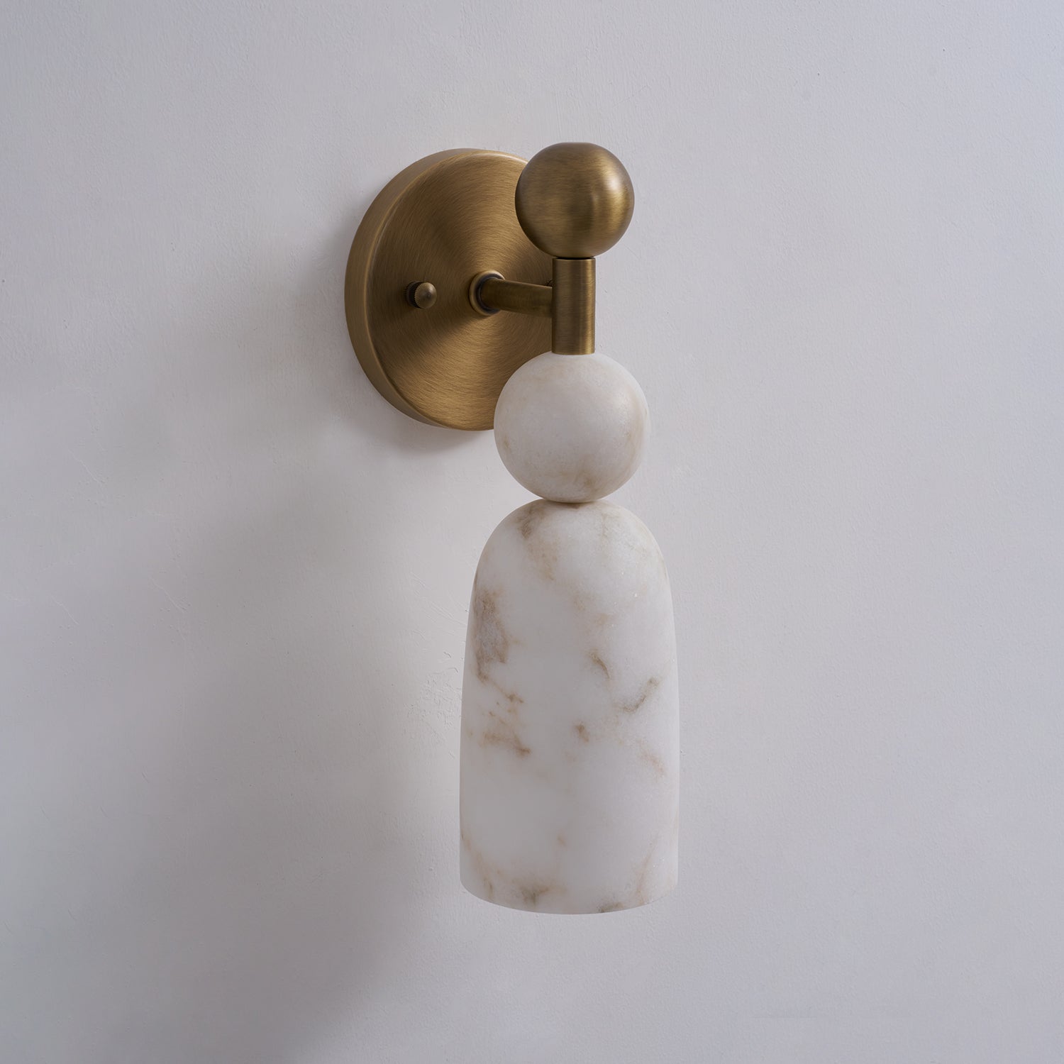 Dovergrove Alabaster Indoor Wall Light