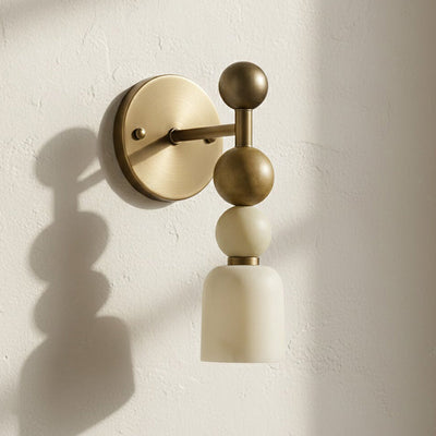 Dovergrove Alabaster Indoor Wall Light