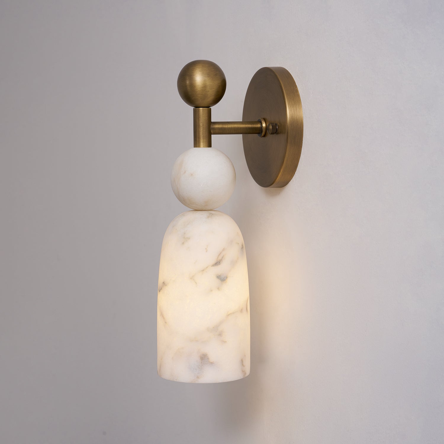 Dovergrove Alabaster Indoor Wall Light