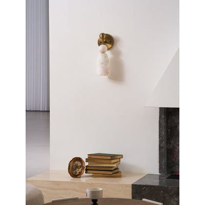 Dovergrove Alabaster Indoor Wall Light