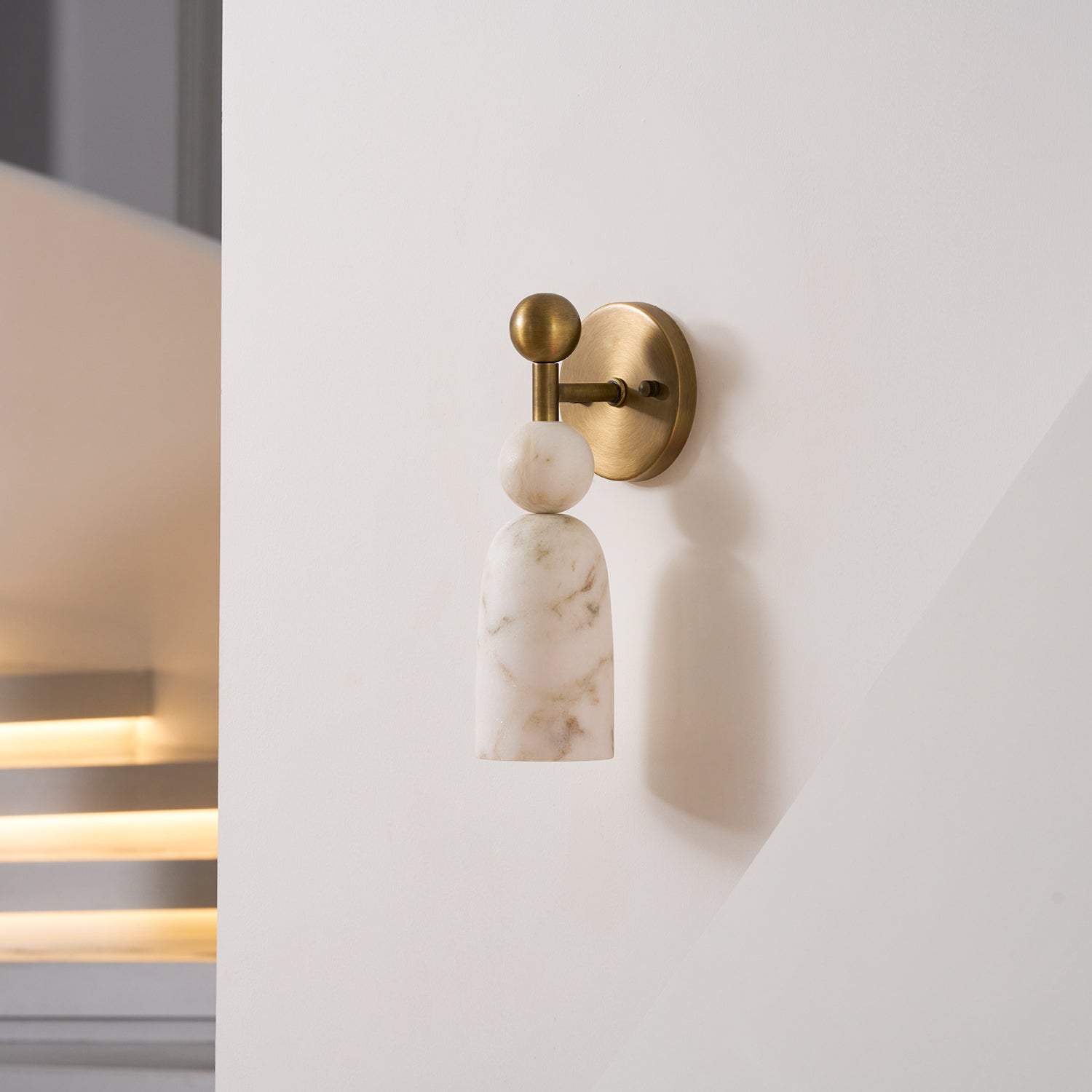 Dovergrove Alabaster Indoor Wall Light