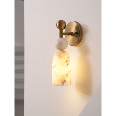 Dovergrove Alabaster Indoor Wall Light