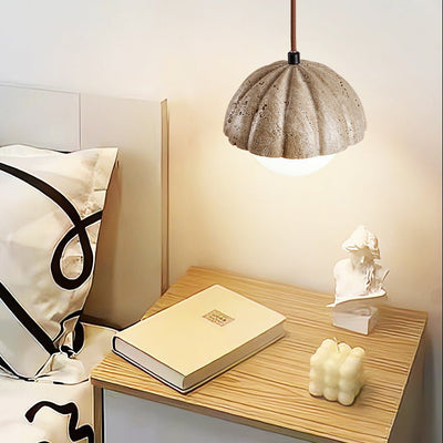 Marovek Fluted Orb Pendant Lamp