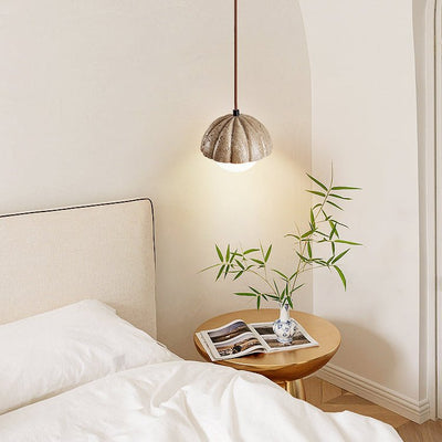 Marovek Fluted Orb Pendant Lamp
