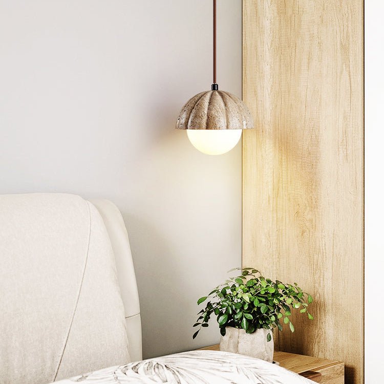 Marovek Fluted Orb Pendant Lamp