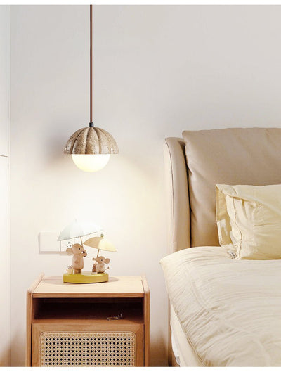 Marovek Fluted Orb Pendant Lamp