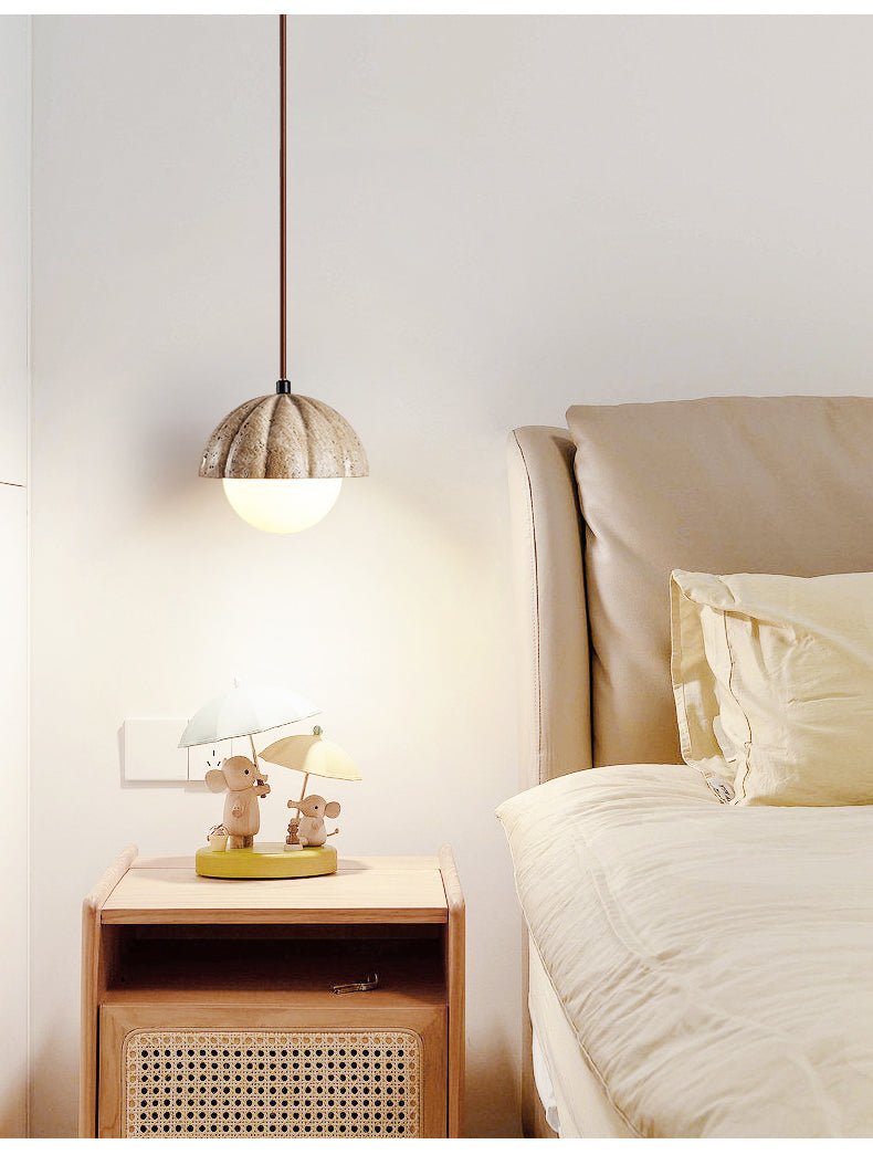 Marovek Fluted Orb Pendant Lamp