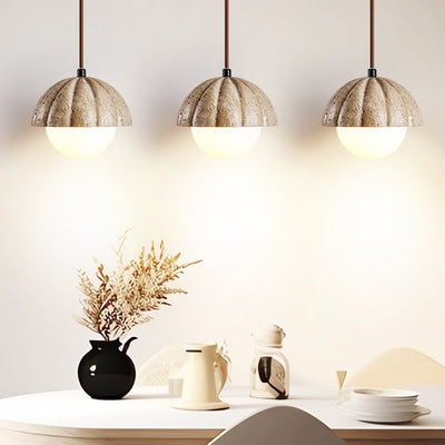 Marovek Fluted Orb Pendant Lamp