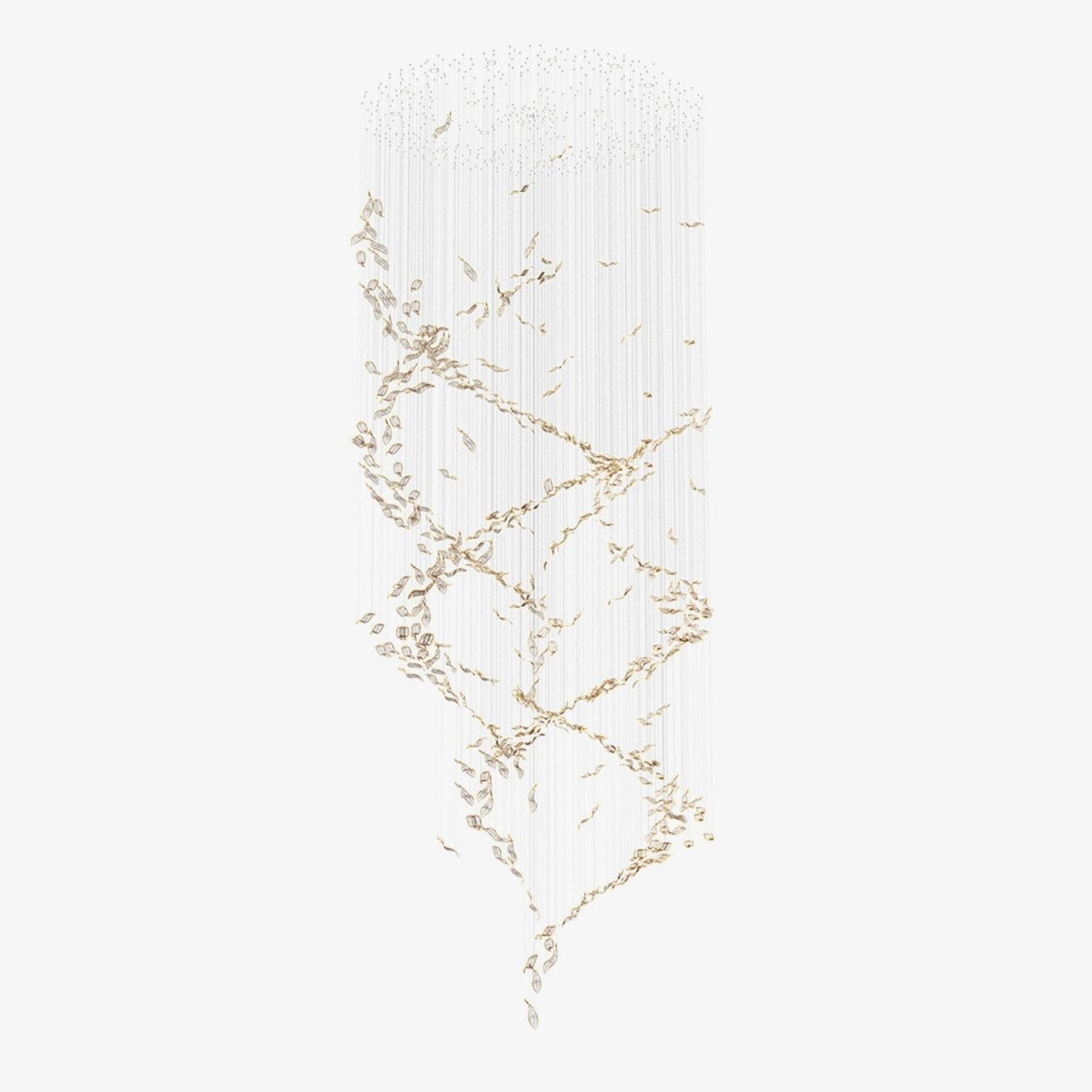 Velelora Chandelier Cascading Leaf Luxe