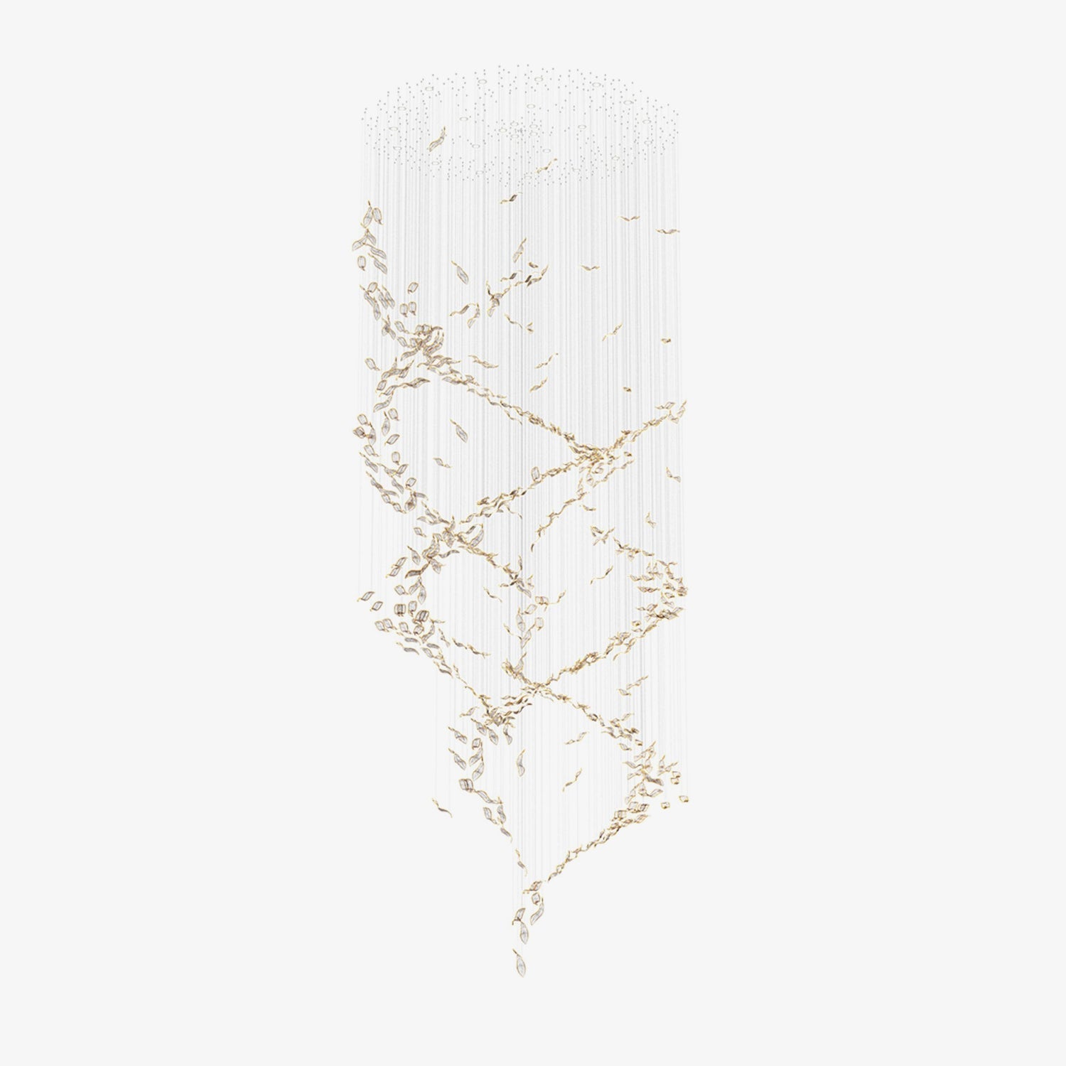 Velelora Chandelier Cascading Leaf Luxe