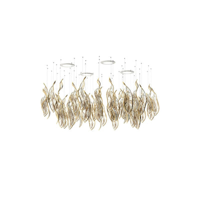 Velelora Chandelier Cascading Leaf Luxe