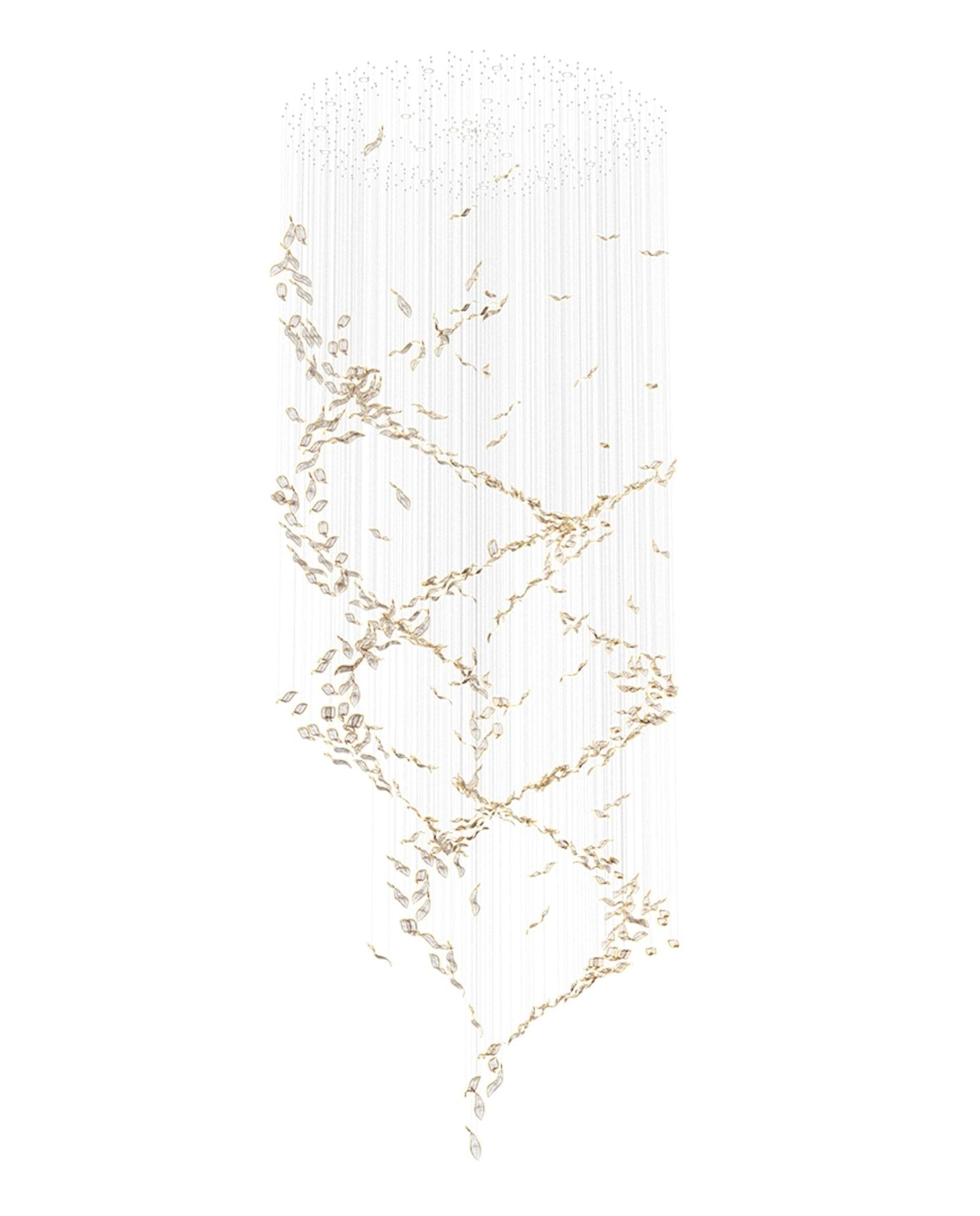 Velelora Chandelier Cascading Leaf Luxe
