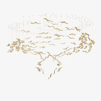 Velelora Chandelier Cascading Leaf Luxe
