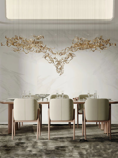 Velelora Chandelier Cascading Leaf Luxe