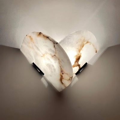 Pase Heart Alabaster Wall Light