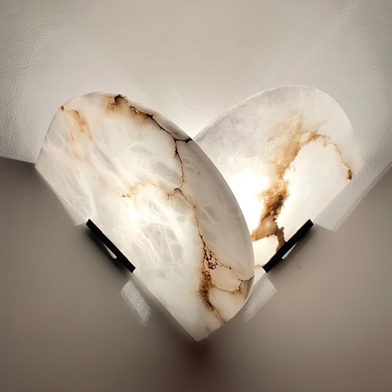 Pase Heart Alabaster Wall Light
