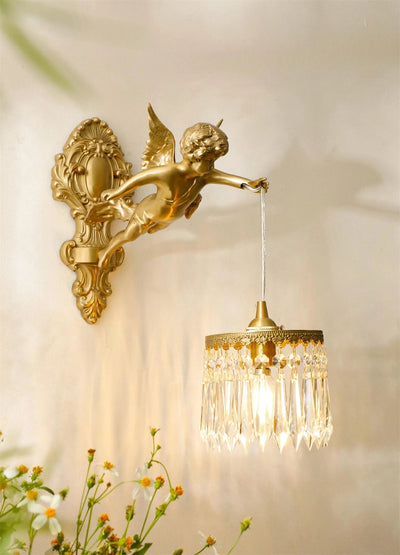 Bex Flying Angel Glass Wall Light