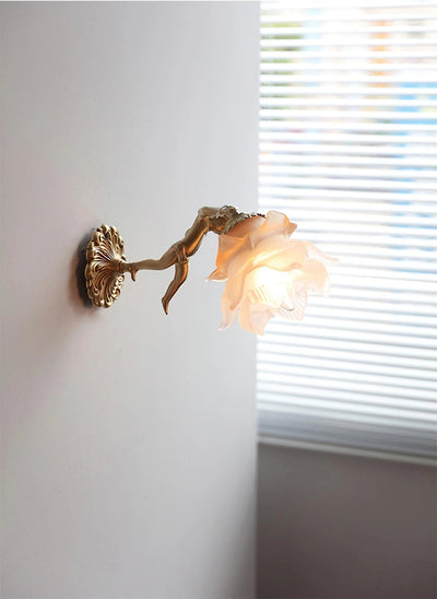 Bex Flying Angel Glass Wall Light