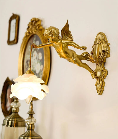 Bex Flying Angel Glass Wall Light