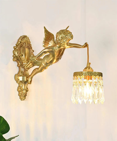 Bex Flying Angel Glass Wall Light