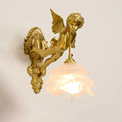 Bex Flying Angel Glass Wall Light