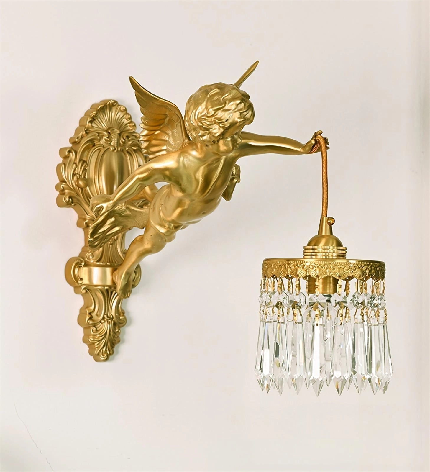 Bex Flying Angel Glass Wall Light
