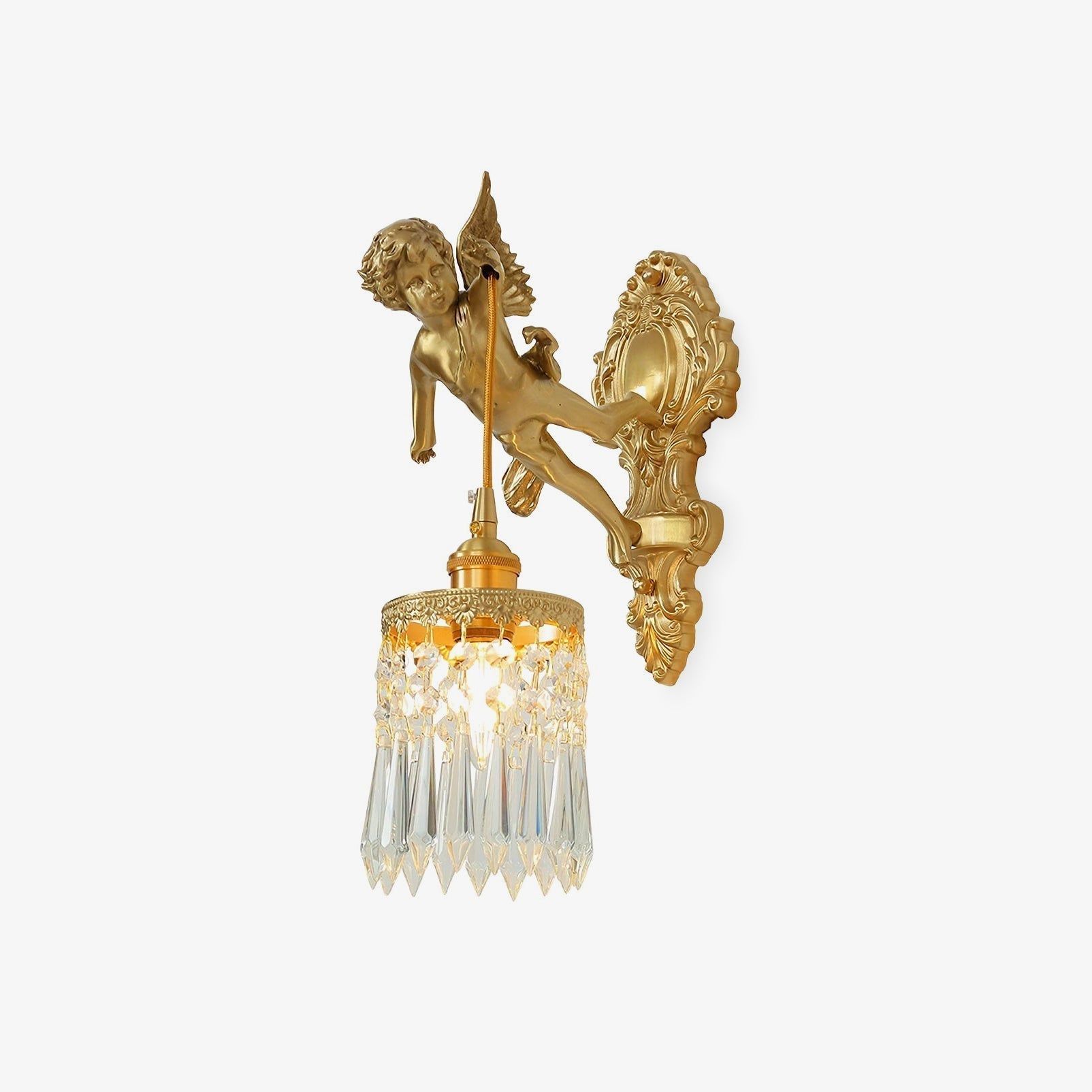 Bex Flying Angel Glass Wall Light