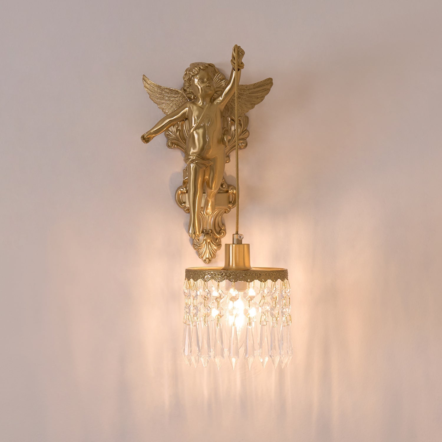 Bex Flying Angel Glass Wall Light
