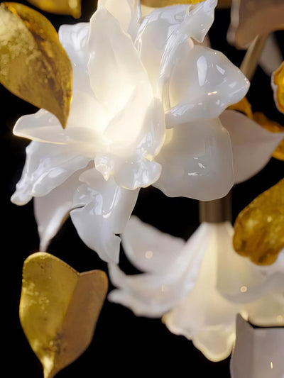Araeos Flying Flowers Fluttering Brass Chandelier - Neutral Decor