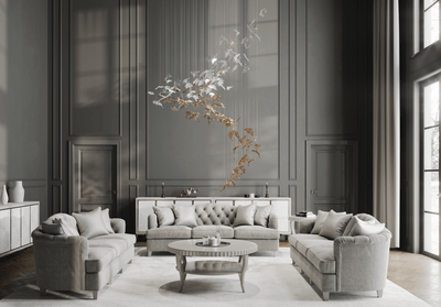 Cosolion Bird Amber Clear Glass Chandelier