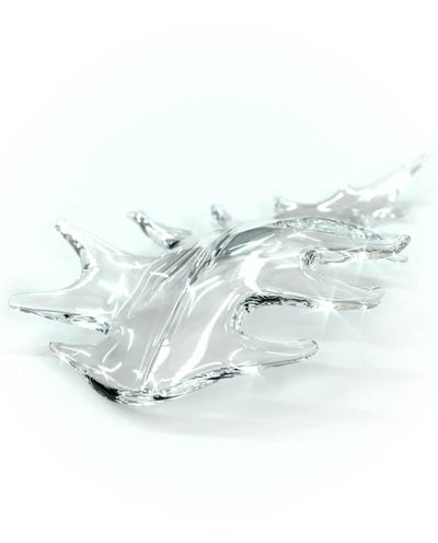 Cosolion Bird Amber Clear Glass Chandelier