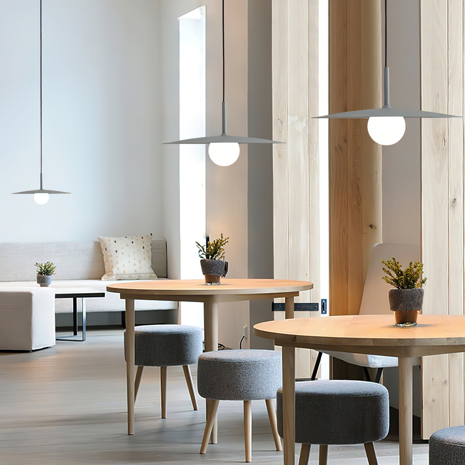 Norerise Pendant Lamp Plate Shade for Living Room