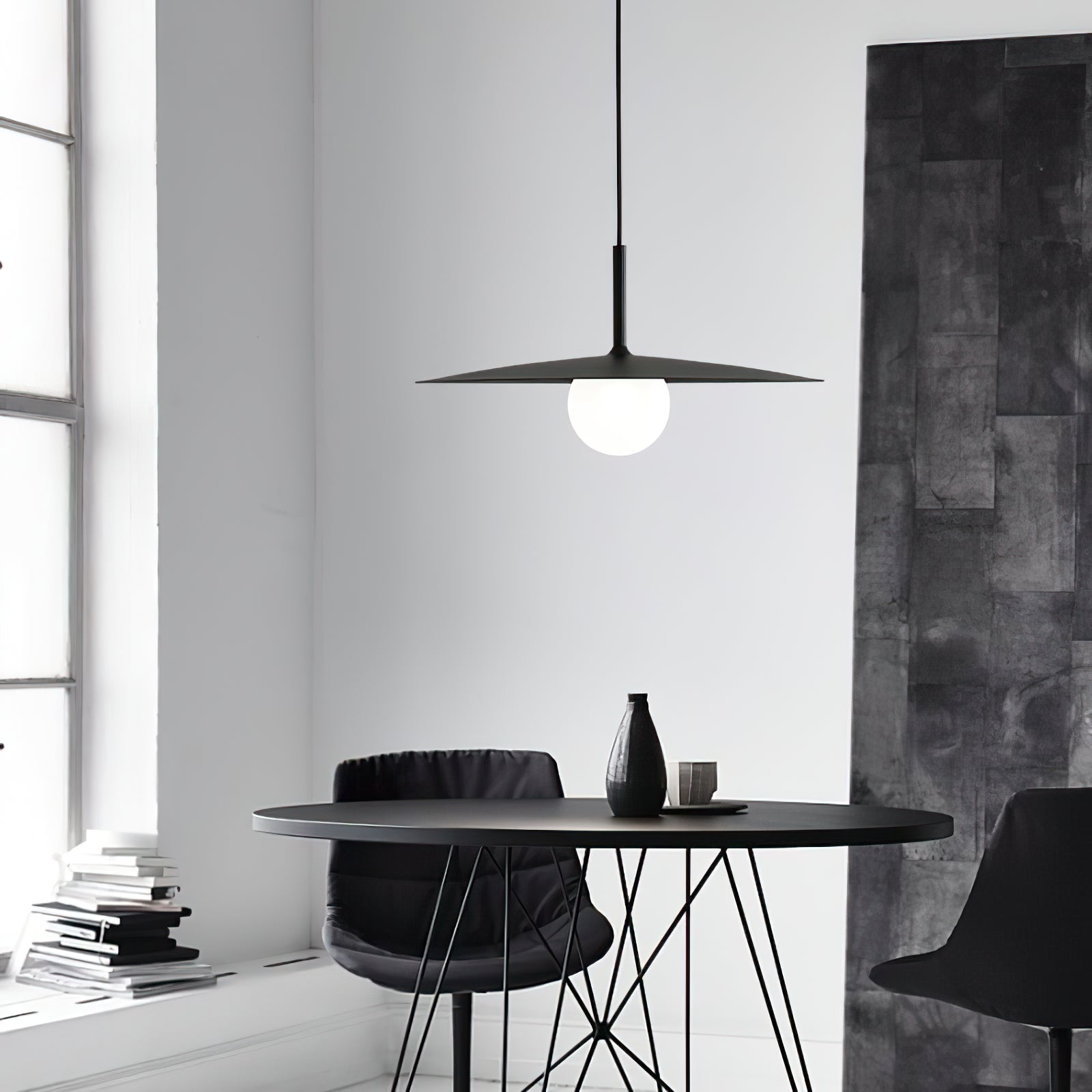 Norerise Pendant Lamp Plate Shade for Living Room