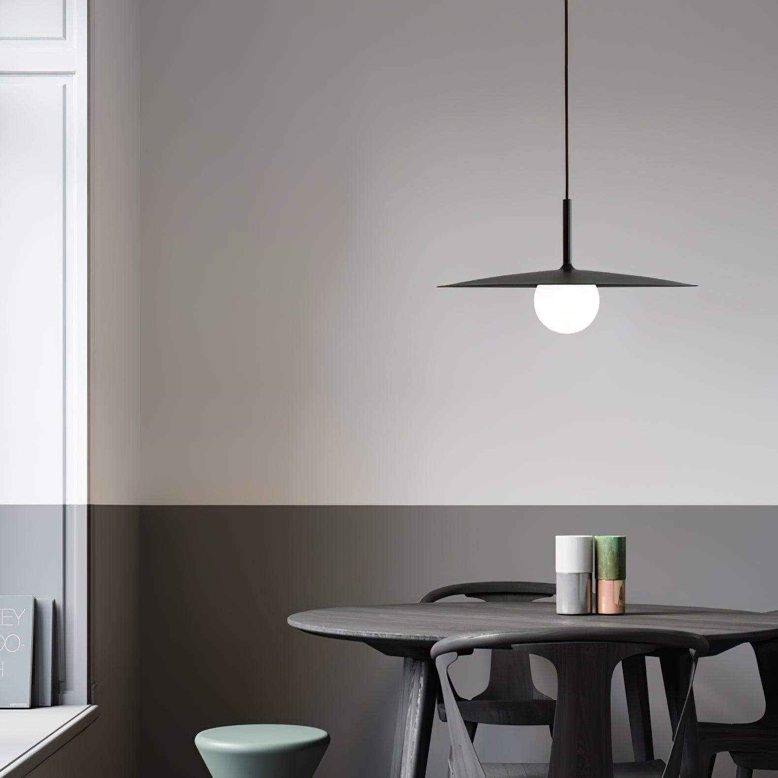 Norerise Pendant Lamp Plate Shade for Living Room