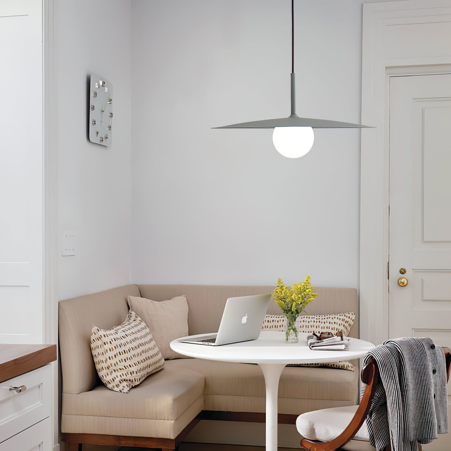 Norerise Pendant Lamp Plate Shade for Living Room