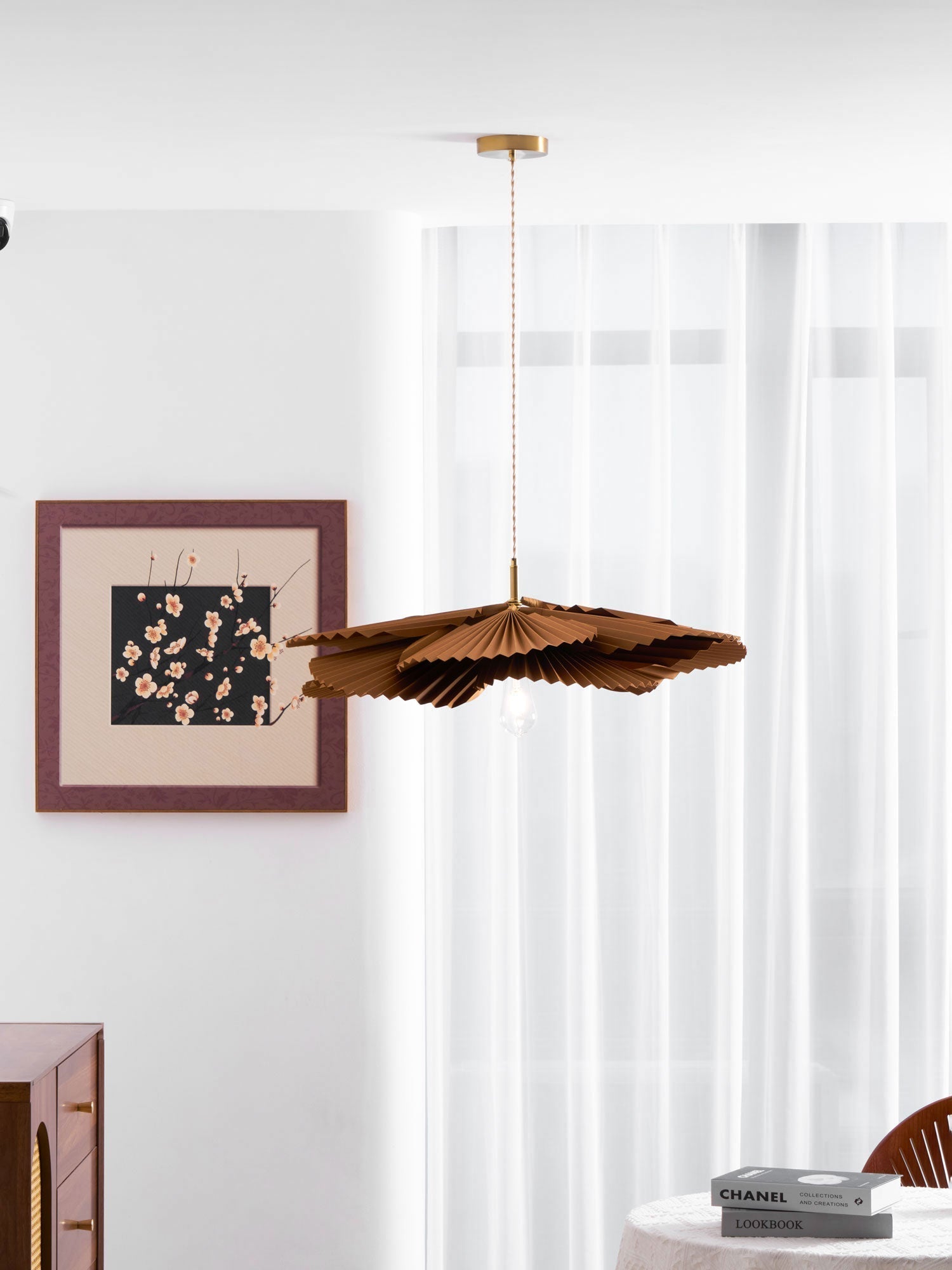 Wilto Pendant Lamp Lotus Leaf Folded Paper Floral