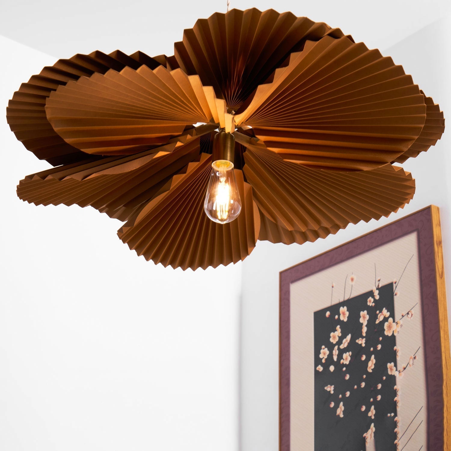 Wilto Pendant Lamp Lotus Leaf Folded Paper Floral