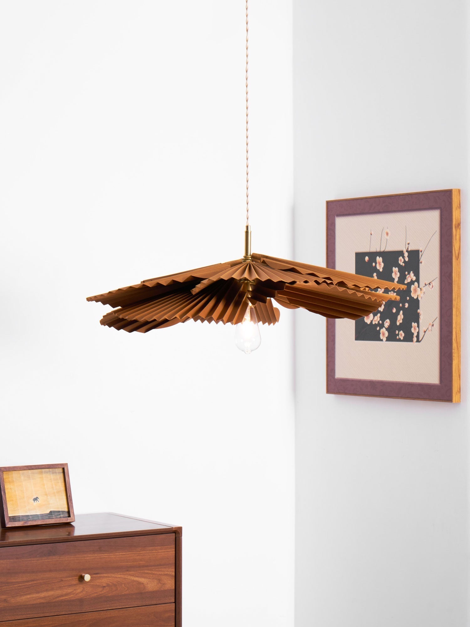 Wilto Pendant Lamp Lotus Leaf Folded Paper Floral