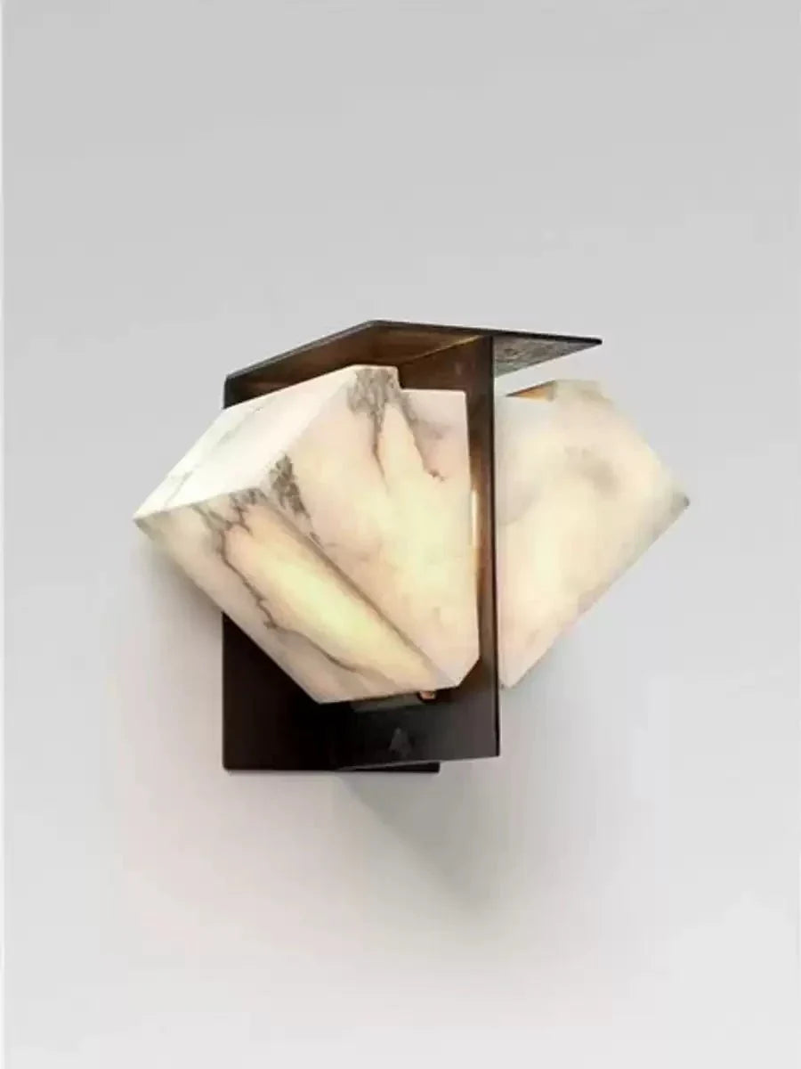 Albanelia Halo Alabaster Wall Sconce