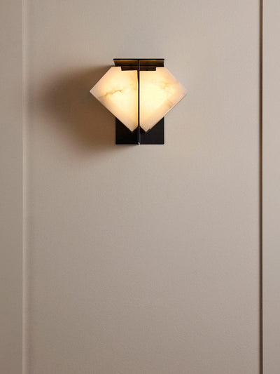 Albanelia Halo Alabaster Wall Sconce