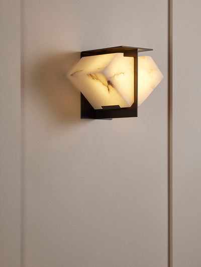 Albanelia Halo Alabaster Wall Sconce