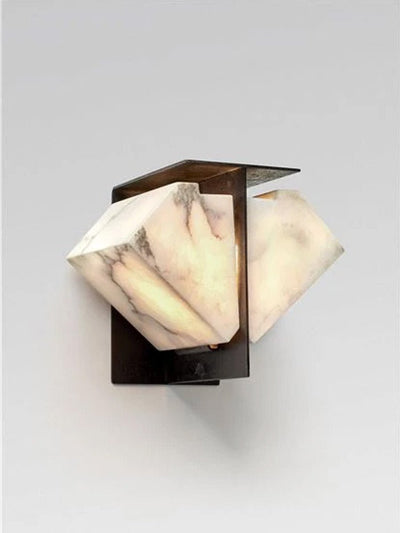 Albanelia Halo Alabaster Wall Sconce