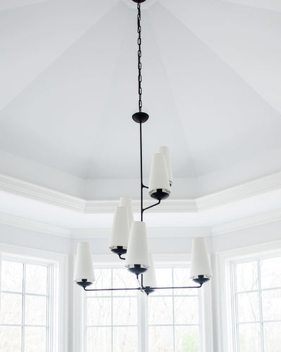 Caseneon Chandelier Vertical Copper Linen