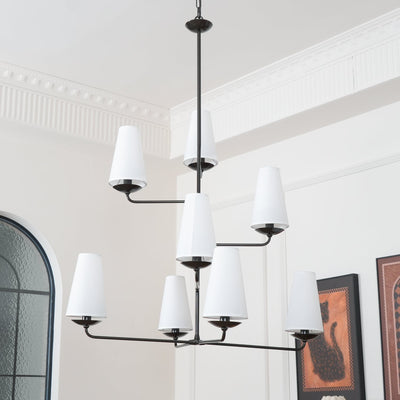 Caseneon Chandelier Vertical Copper Linen