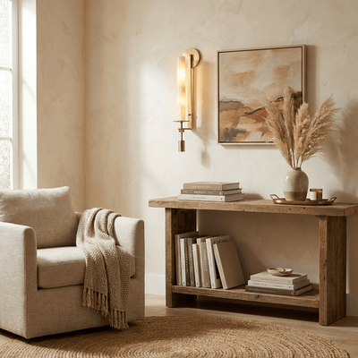 Alabaster Wall Lamp French Classicism