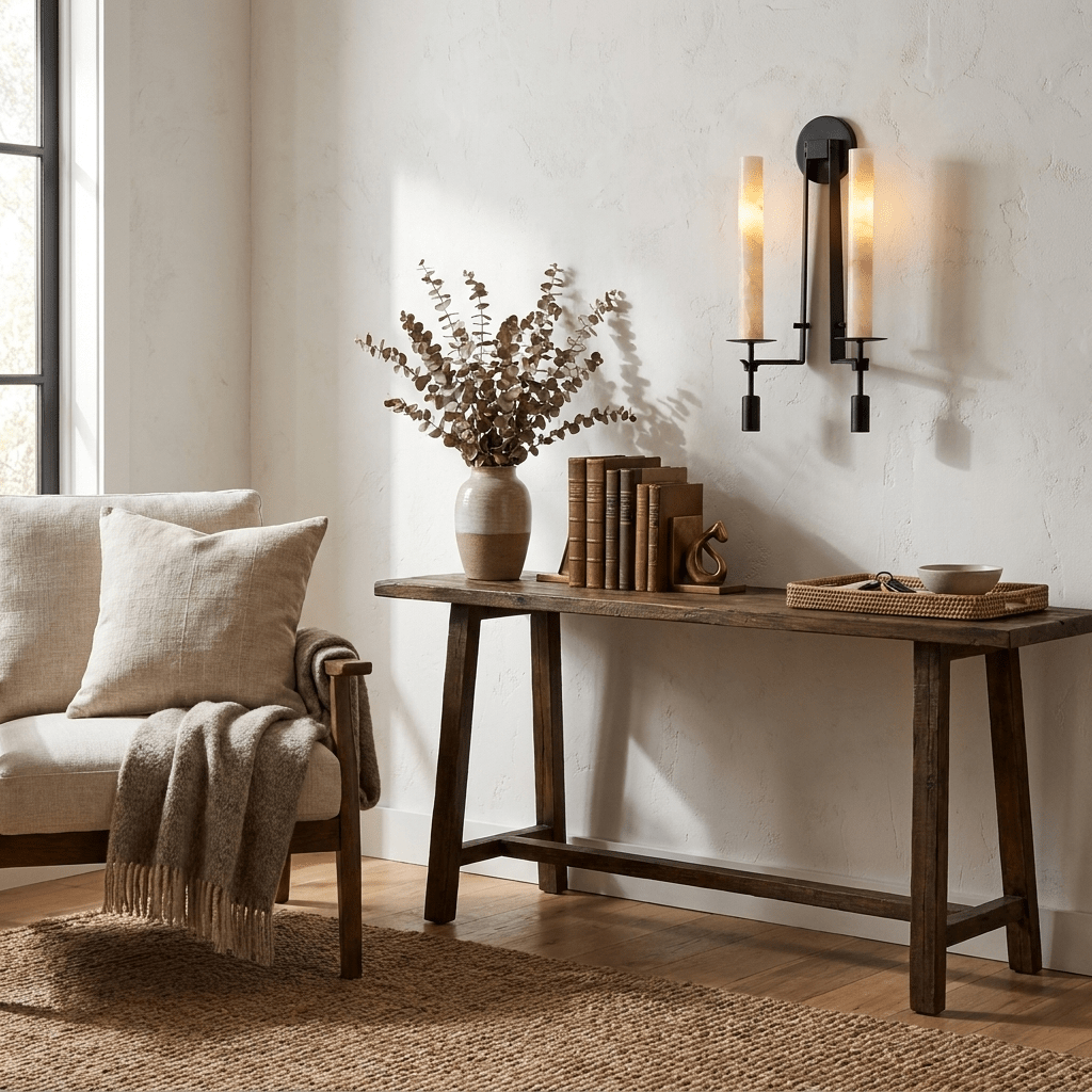 Alabaster Wall Lamp French Classicism