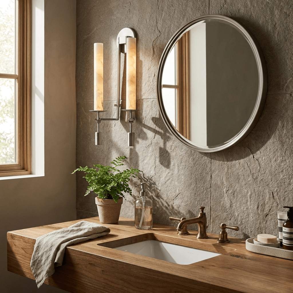Alabaster Wall Lamp French Classicism